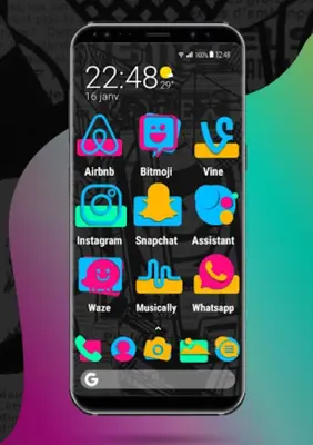 Apolo 4Colors - Theme, Icon pa android App screenshot 1